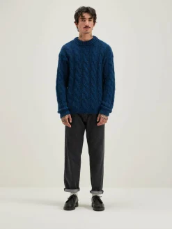 Bekijk Alles|Truien|Bellerose Noft Kabeltrui Fir / Naval