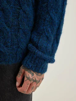 Bekijk Alles|Truien|Bellerose Noft Kabeltrui Fir / Naval