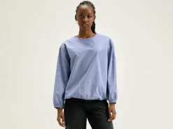 Blouses & Hemden|Bellerose Padoue Gestreepte Blouse Myrtille