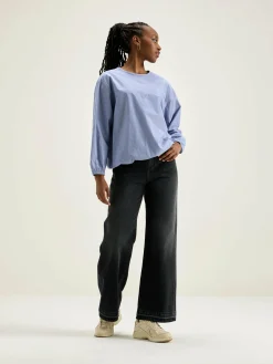 Blouses & Hemden|Bellerose Padoue Gestreepte Blouse Myrtille