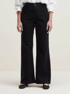 Bekijk Alles|Broeken|Bellerose Park Flared Broek Black beauty