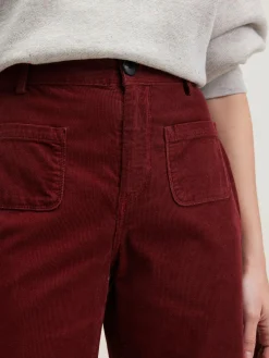 Broeken|Bellerose Park Flared Broek Grenat