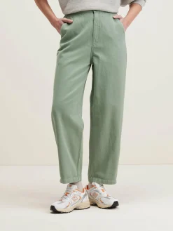 Broeken|Bellerose Pasop Relaxed Broek Eucalyptus