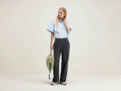Bekijk Alles|Denim|Bellerose Paty Wijde Jeans Used black