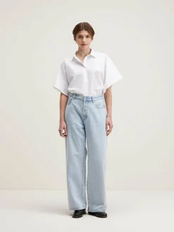 Denim|Bellerose Paty Wijde Jeans Used light blue
