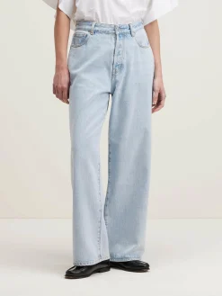 Denim|Bellerose Paty Wijde Jeans Used light blue