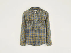 Hemden|Bellerose Peio Geruit Hemd Cornflakes / Myosotis