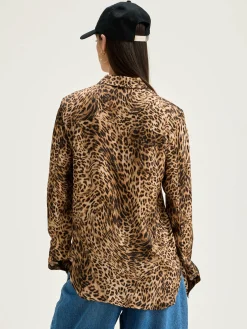 Blouses & Hemden|Bellerose Pekin Luipaard Hemd Coffee / Toffee