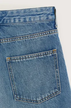 Denim|Bellerose Poker Wijde Jeans Stone wash