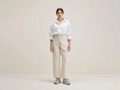 Denim|Bellerose Poker Wijde Jeans Natural