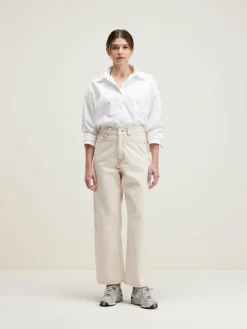 Denim|Bellerose Poker Wijde Jeans Natural