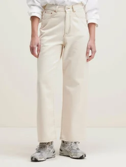 Denim|Bellerose Poker Wijde Jeans Natural