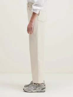 Denim|Bellerose Poker Wijde Jeans Natural