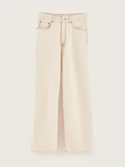 Denim|Bellerose Poker Wijde Jeans Natural