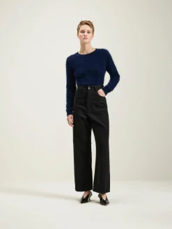 Denim|Bellerose Poker Wijde Jeans Off black