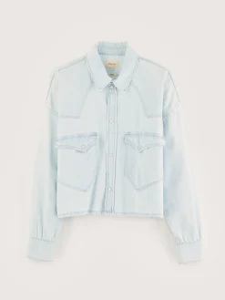 Blouses & Hemden|Bellerose Polar Cropped Hemd Used light blue