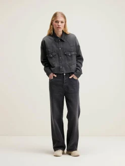 Blouses & Hemden|Bellerose Polar Cropped Hemd Used black