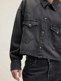 Blouses & Hemden|Bellerose Polar Cropped Hemd Used black