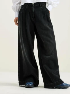 Bekijk Alles|Denim|Bellerose Pops Superwijde Jeans Black stone