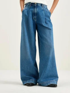 Bekijk Alles|Denim|Bellerose Pops Superwijde Jeans Used blue