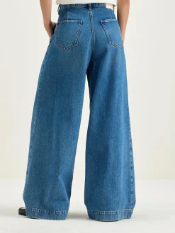 Bekijk Alles|Denim|Bellerose Pops Superwijde Jeans Used blue