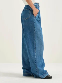 Bekijk Alles|Denim|Bellerose Pops Superwijde Jeans Used blue