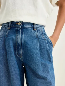 Bekijk Alles|Denim|Bellerose Pops Superwijde Jeans Used blue