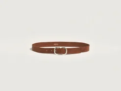 Kleine Lederwaren|Riemen|Bellerose Sabas Leren Riem Cognac