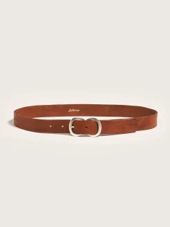 Kleine Lederwaren|Riemen|Bellerose Sabas Leren Riem Cognac