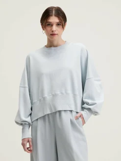 Sweatshirts|Bellerose Salva Cropped Sweatshirt Givre