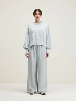 Sweatshirts|Bellerose Salva Cropped Sweatshirt Givre