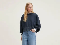 Bekijk Alles|Sweatshirts|Bellerose Salva Cropped Sweatshirt Black beauty