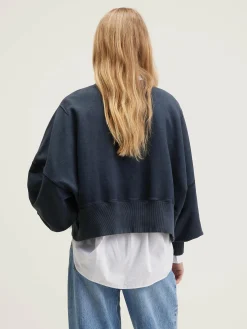 Bekijk Alles|Sweatshirts|Bellerose Salva Cropped Sweatshirt Black beauty