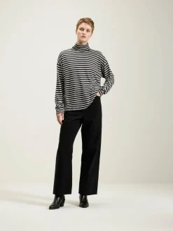 Truien|Sarahwear Foggy Gestreepte Coltrui T-shirt