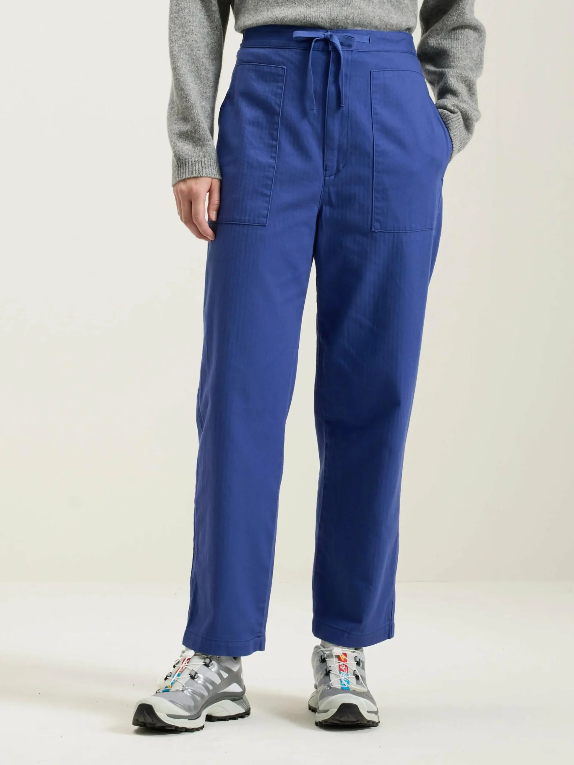 Broeken|Sarahwear Herringbone Tapered Broek