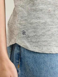 T-Shirts|Bellerose Seas Slim T-shirt Heather grey