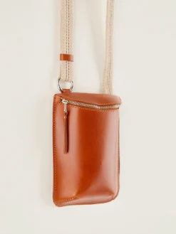 Kleine Lederwaren|Tassen|Bellerose Shone Mini Zip-tas Cognac