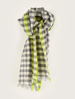 Bekijk Alles|Sjaals|Bellerose Sidar Geweven Sjaal Cream / Fluo / Orage