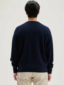 Truien|Bekijk Alles|Bellerose Slamy Ronde Hals Trui Navy