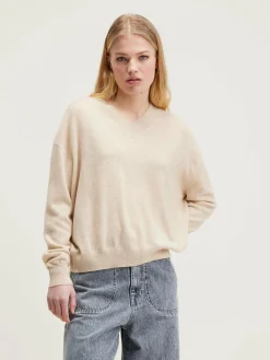 Truien|Bellerose Slax Kasjmier Trui Oatmeal