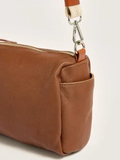 Kleine Lederwaren|Tassen|Bellerose Sobox Soepele Tas Cognac