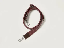 Kleine Lederwaren|Bellerose Sogo Verstelbare Leren Strap Bordeaux
