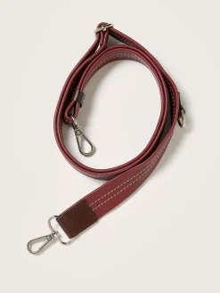 Kleine Lederwaren|Bellerose Sogo Verstelbare Leren Strap Bordeaux