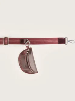 Kleine Lederwaren|Bellerose Sogo Verstelbare Leren Strap Bordeaux