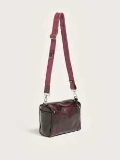 Kleine Lederwaren|Bellerose Sogo Verstelbare Leren Strap Bordeaux