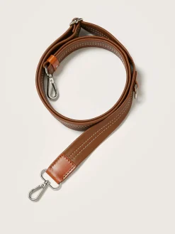 Kleine Lederwaren|Bellerose Sogo Verstelbare Leren Strap Cognac