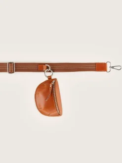 Kleine Lederwaren|Bellerose Sogo Verstelbare Leren Strap Cognac