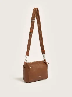 Kleine Lederwaren|Bellerose Sogo Verstelbare Leren Strap Cognac