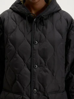 Mantels & Jassen|Taion Lange Militaire Mantel Met Kap