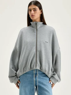 Sweatshirts|Bellerose Tallis Sweatshirt Met Rits Heather grey